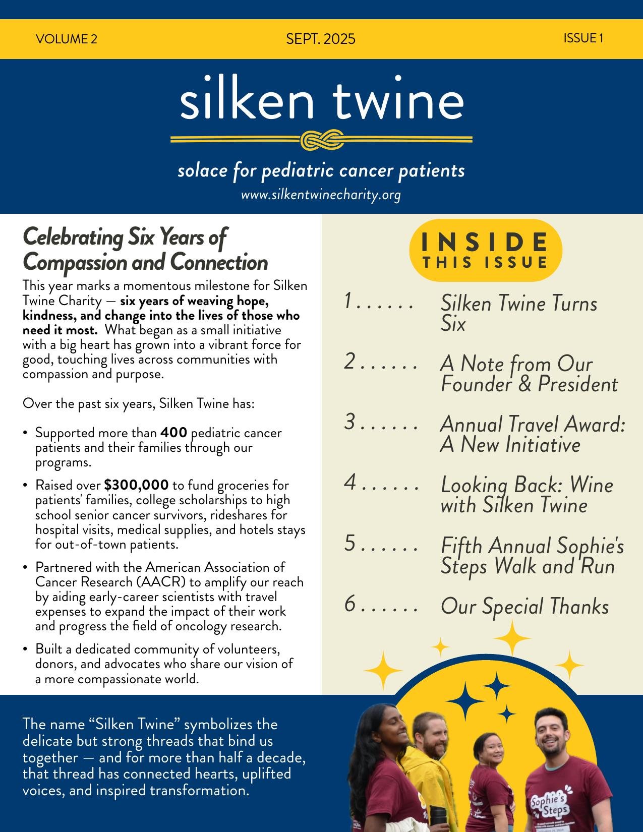 Newsletter Page 1 — Celebrating Six Years of Compassion and Connection